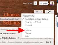 Gmail settings Gmail settings