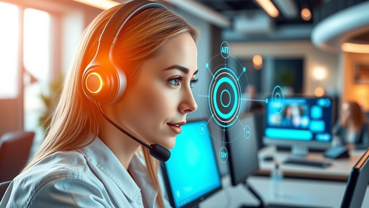 AI call bot streamlining customer service to enhance user experience and reduce operational costs.