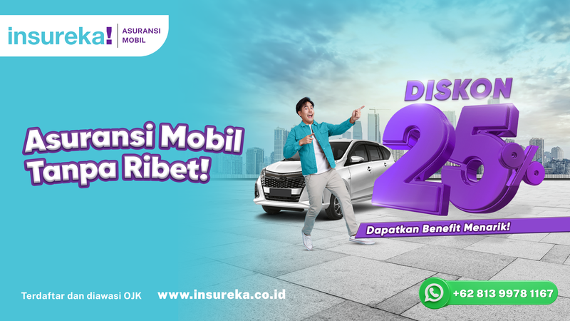 Gambar banner asuransi mobil tanpa ribet untuk blog dan halaman