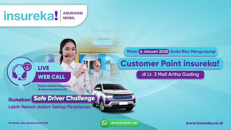 Gambar banner asuransi mobil Live Web Call untuk blog dan halaman