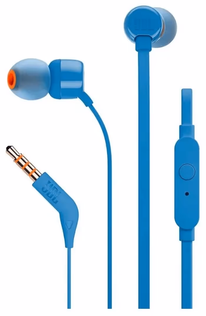 JBL Tune 160 אוזניות In‑Ear חוטיות עם מיקרופון