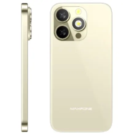 Téléphone portable Maxfone 16 Max est disponible chez MTS PLUS. Couleur: Gold