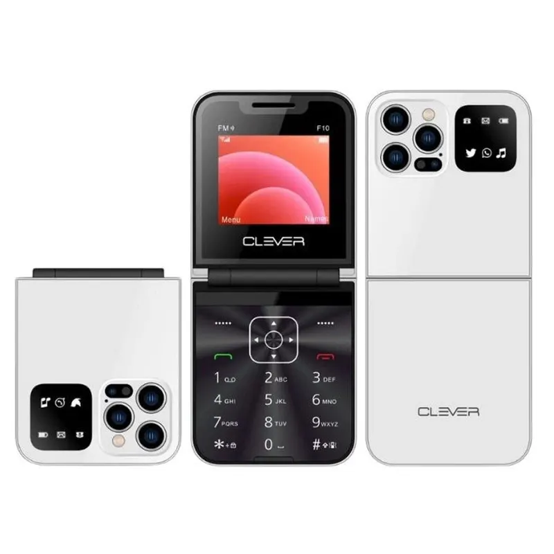 Téléphone portable Clever F10 white  est disponible chez MTS PLUS Tunisie.