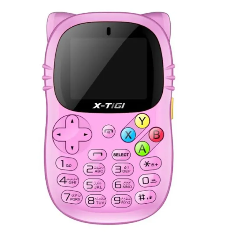 X Tigi Kids 1 Mobile Phone available at MTS+ Tunisia: Pink color