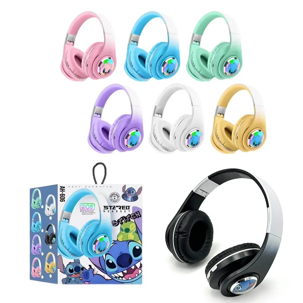 CASQUE BLUETOOTH AH-806 STITCH RGB est disponible chez MTS PLUS Tunisie
