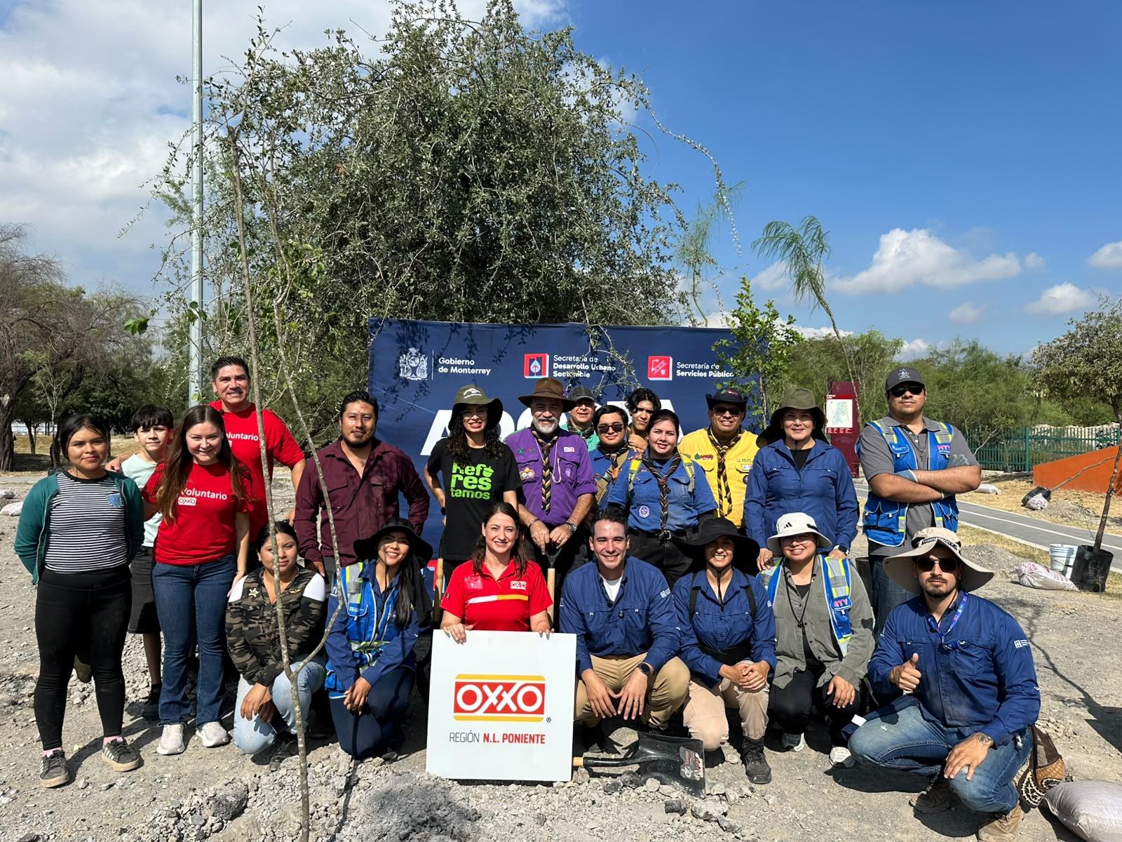 Reforesta Monterrey Área Natural con 120 árboles nativos