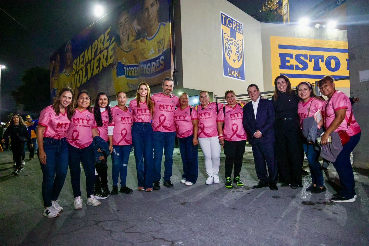 Reconoce Tigres a mujeres sobrevivientes de cáncer de mama beneficiadas con programa del Gobierno de Monterrey y el Hospital Universitario