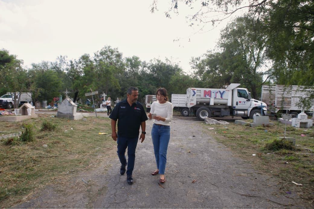 Refuerza Monterrey limpieza y mantenimiento en panteones municipales