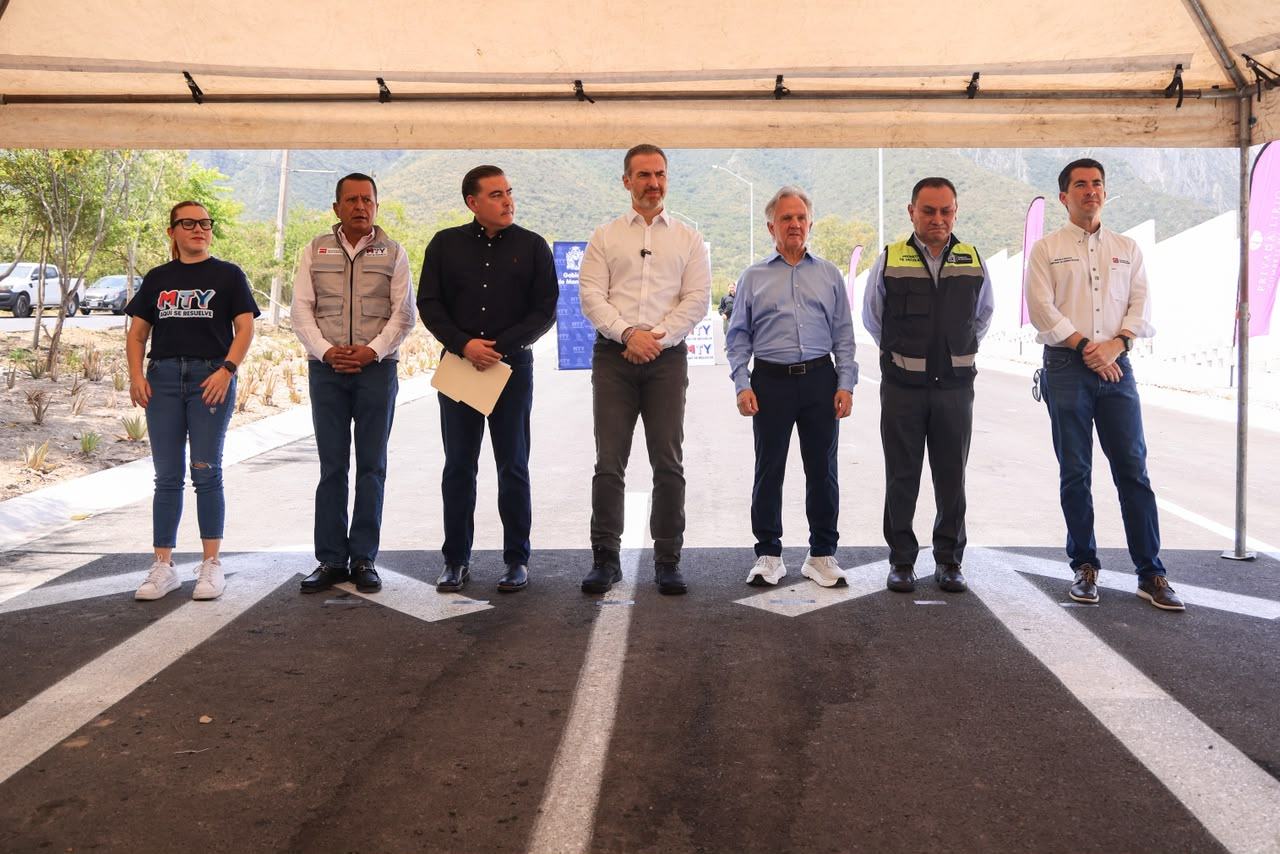 Inaugura Adrián de la Garza ampliación de la avenida Pedro Infante al poniente de Monterrey