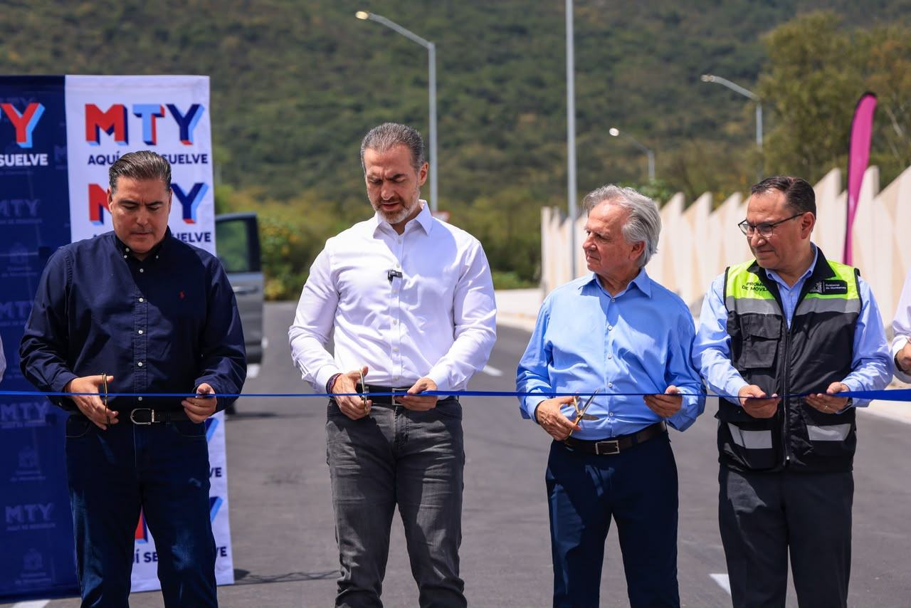 Inaugura Adrián de la Garza ampliación de la avenida Pedro Infante al poniente de Monterrey
