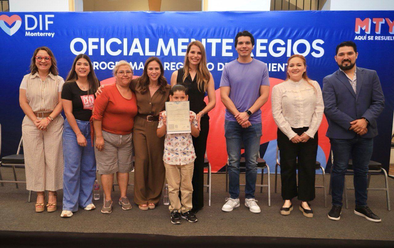 Supera DIF Monterrey 400 registros de nacimiento realizados mediante el programa “Oficialmente Regios”