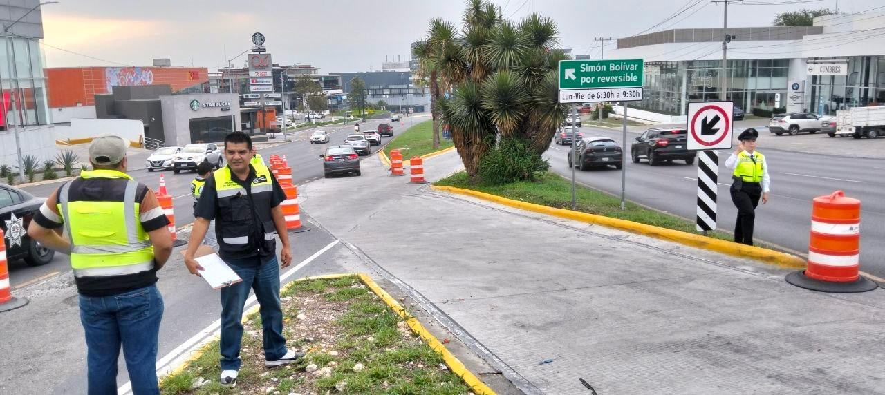 Supervisan ampliación del carril reversible en Leones