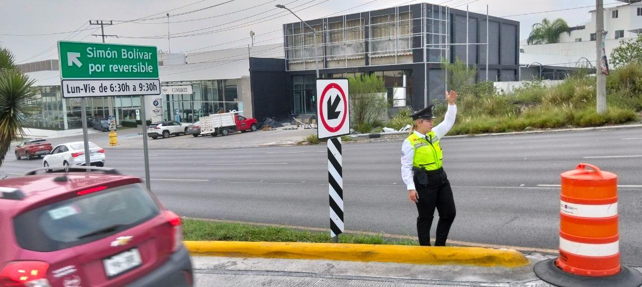 Supervisan ampliación del carril reversible en Leones