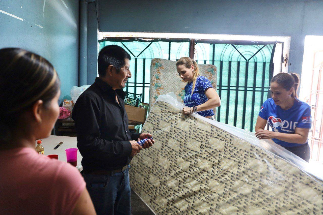 Brinda DIF Monterrey apoyo a familias afectadas por las lluvias en San Bernabé