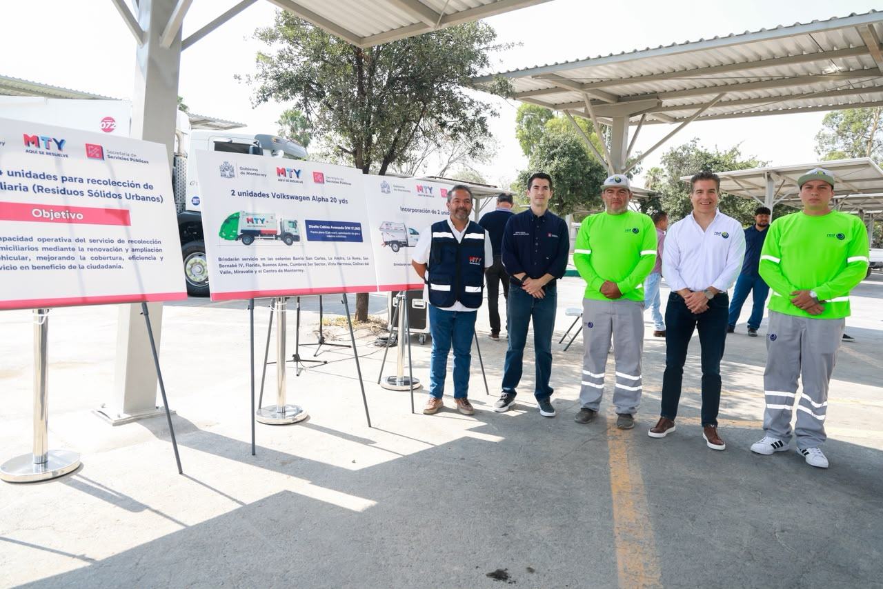 Incorpora Monterrey nuevas unidades para la recolección de basura domiciliaria