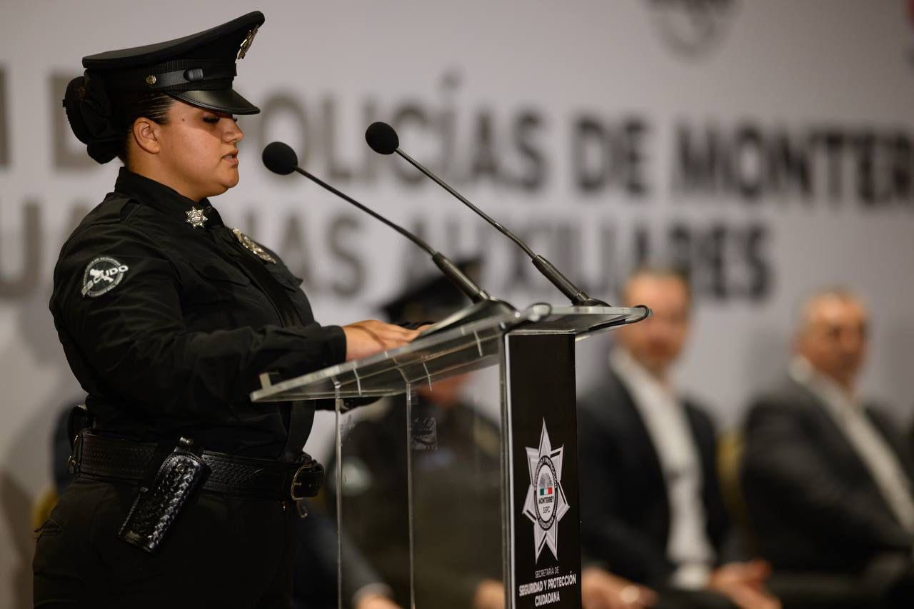 Crece fuerza policial de Monterrey con 166 nuevos elementos