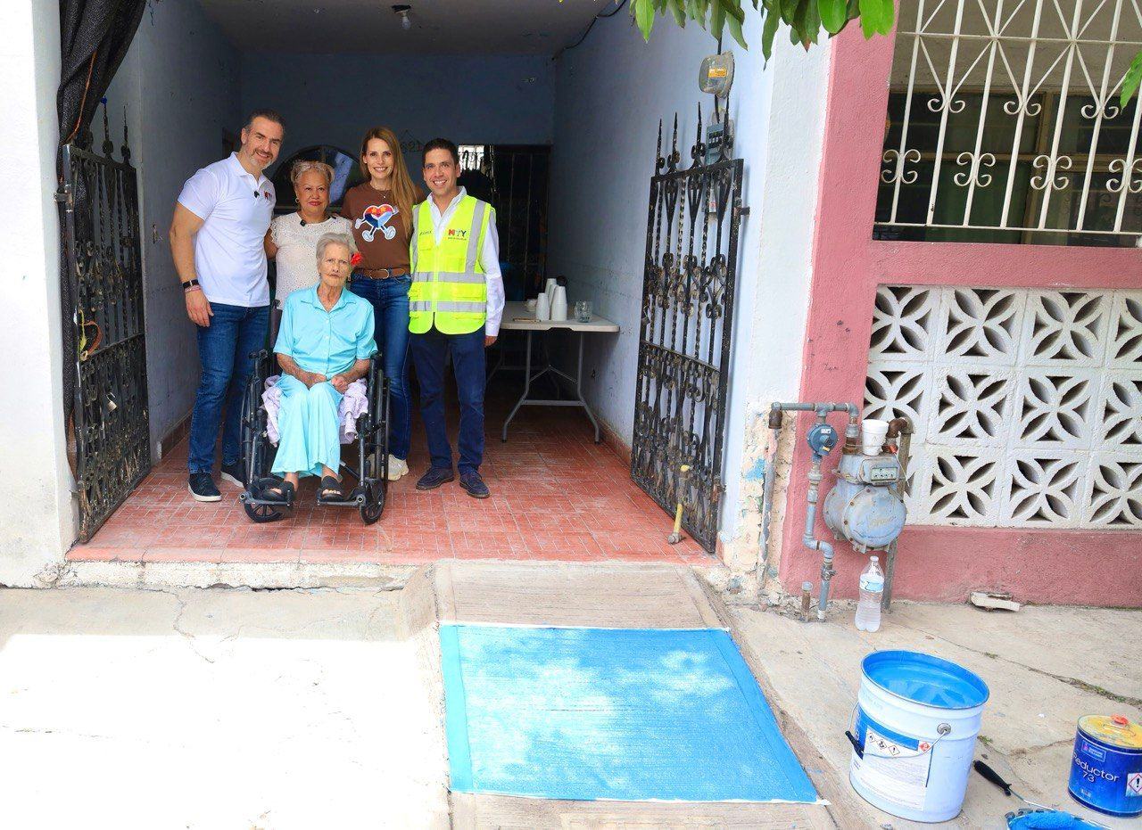 Supervisan autoridades trabajos del programa “Rampas que resuelven”