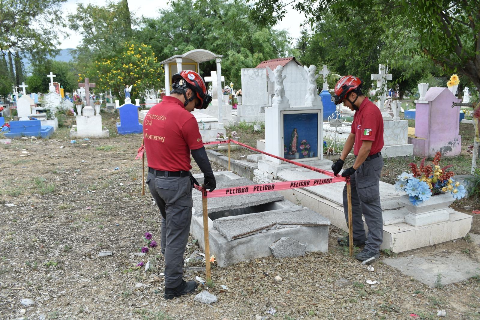 Despliega Monterrey operativo de limpieza y seguridad en Panteones Municipales