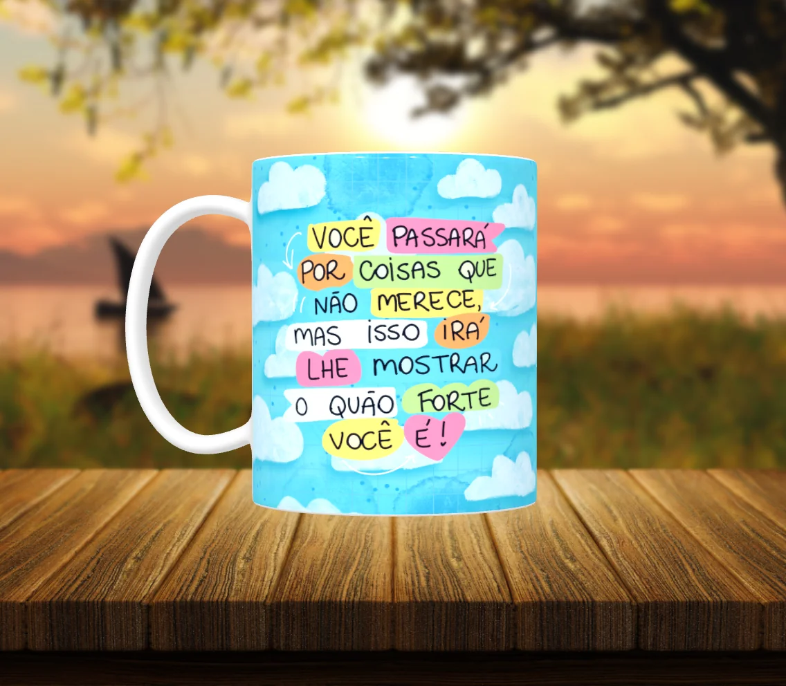 Caneca Motivacional Resiliência - "O Quão Forte Você É" 2