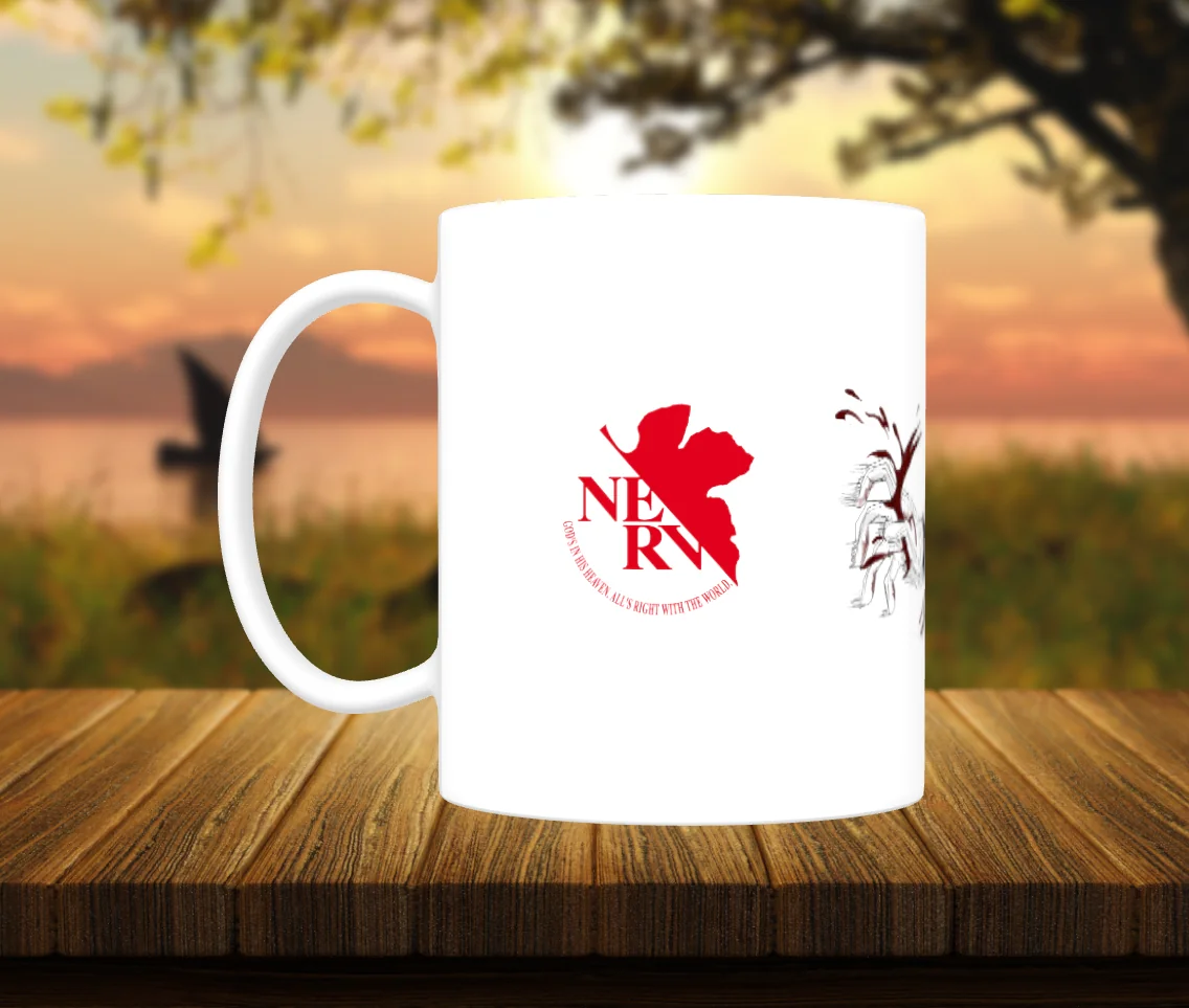 Caneca Geek EVA-01 & NERV – Alcance do Destino | Neon Genesis Evangelion ☕🩸