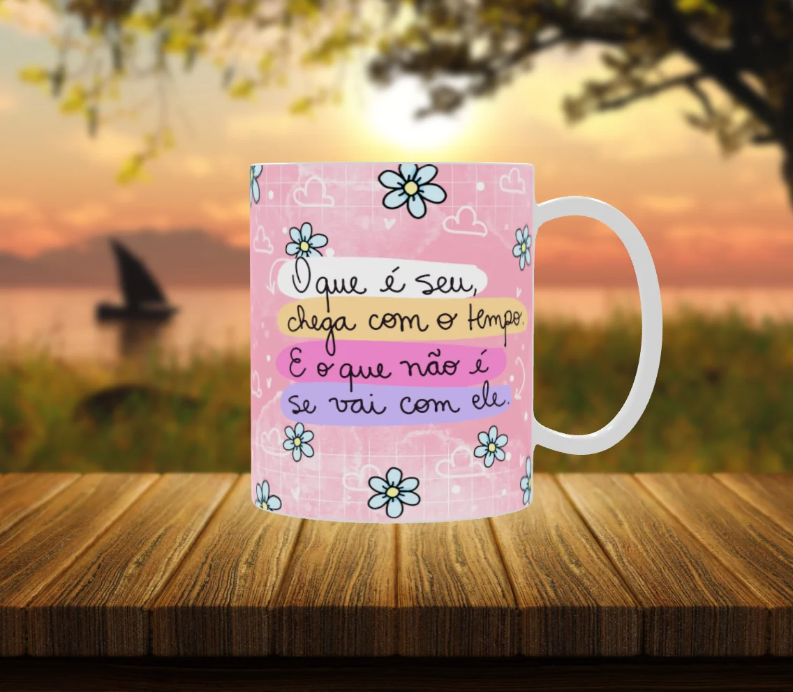 Caneca de Porcelana - O Tempo