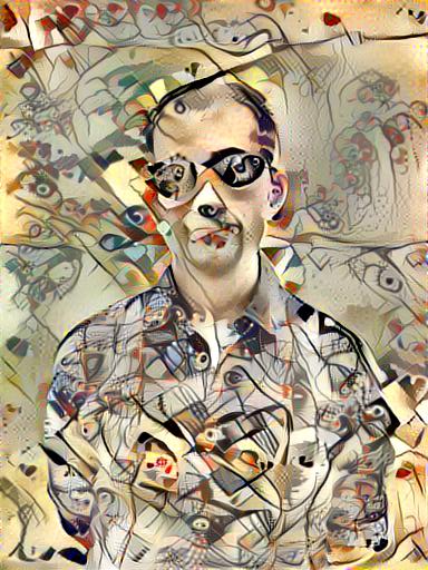 Neural style transfer example image: Kandinsky like at an extra small scale 