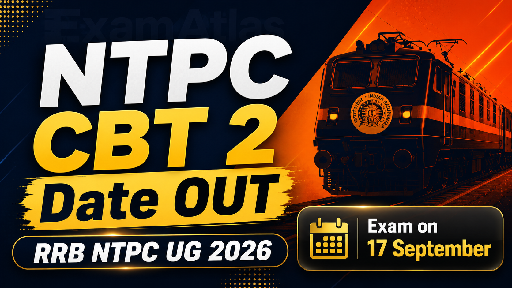 RRB NTPC UG CBT 2 Exam Date 2026 OUT