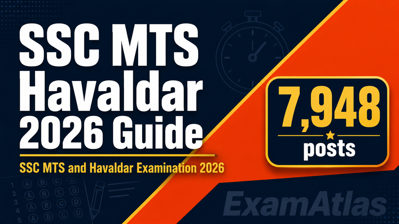 SSC MTS and Havaldar 2026: Complete Guide to Vacancy, Dates, Pattern and Preparation