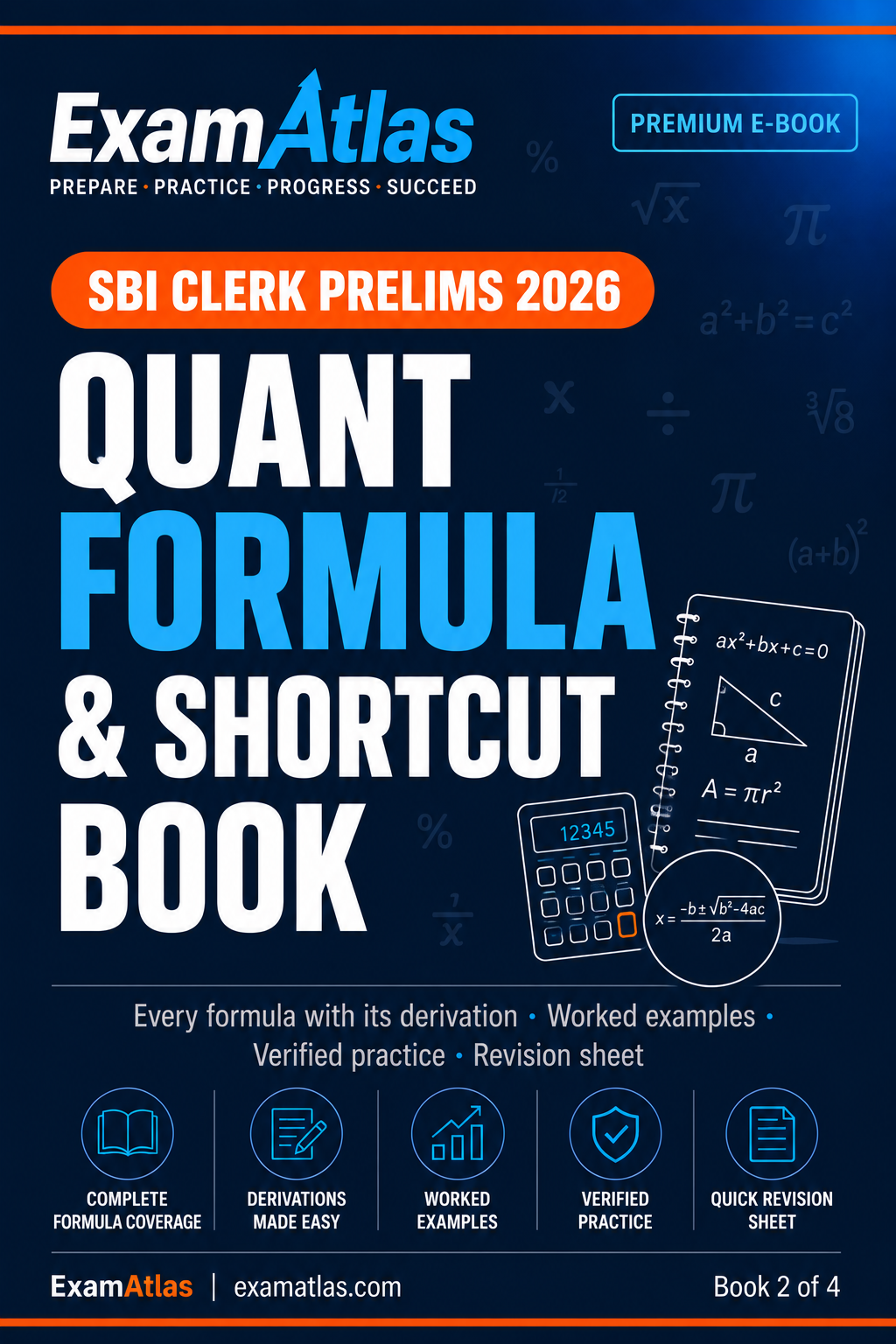 Quantitative Aptitude Formula & Shortcut Book for SBI Clerk Prelims 2026