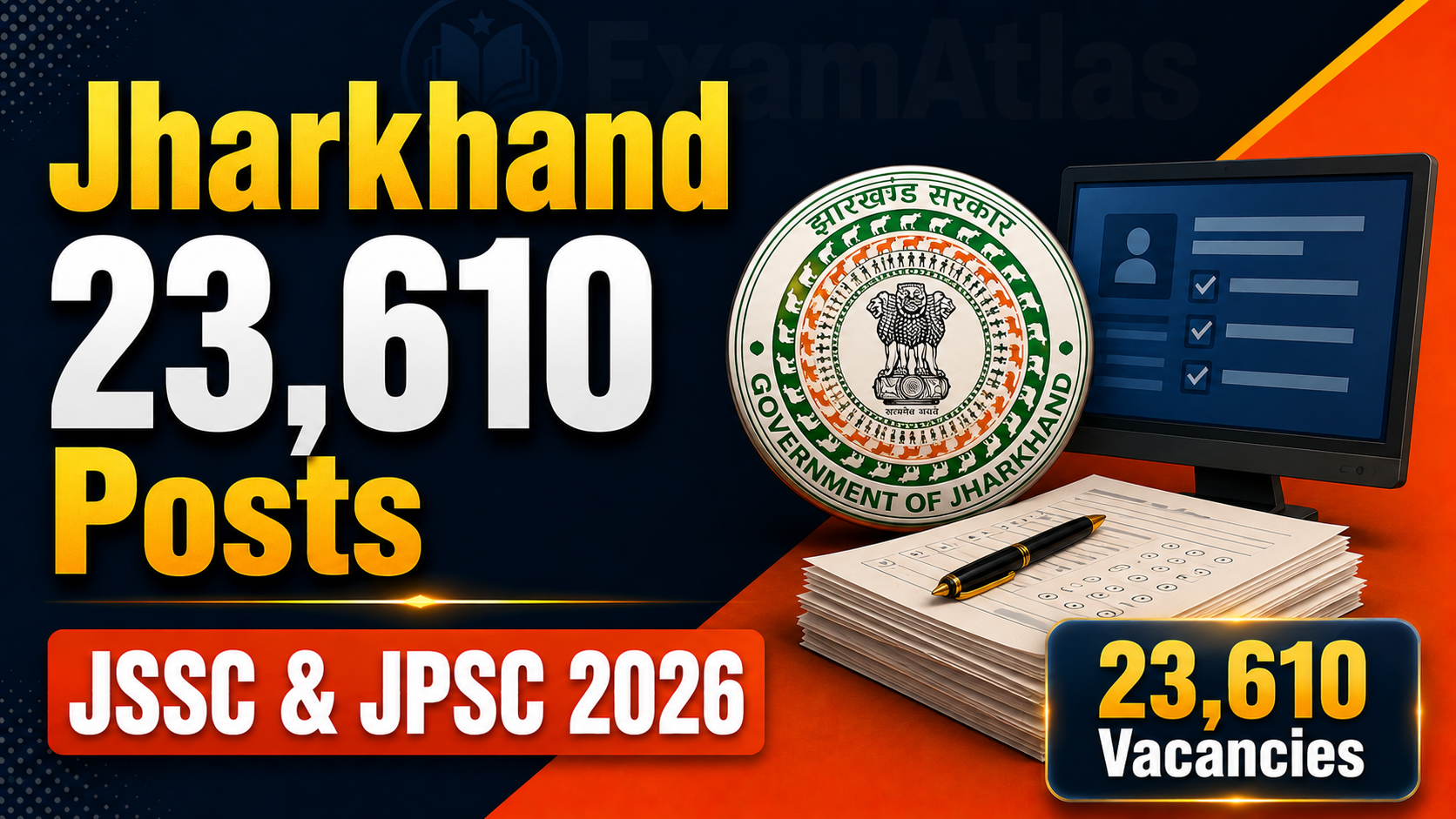 Jharkhand 23,610 JSSC and JPSC vacancies 2026 with exam system reform and CBT shift
