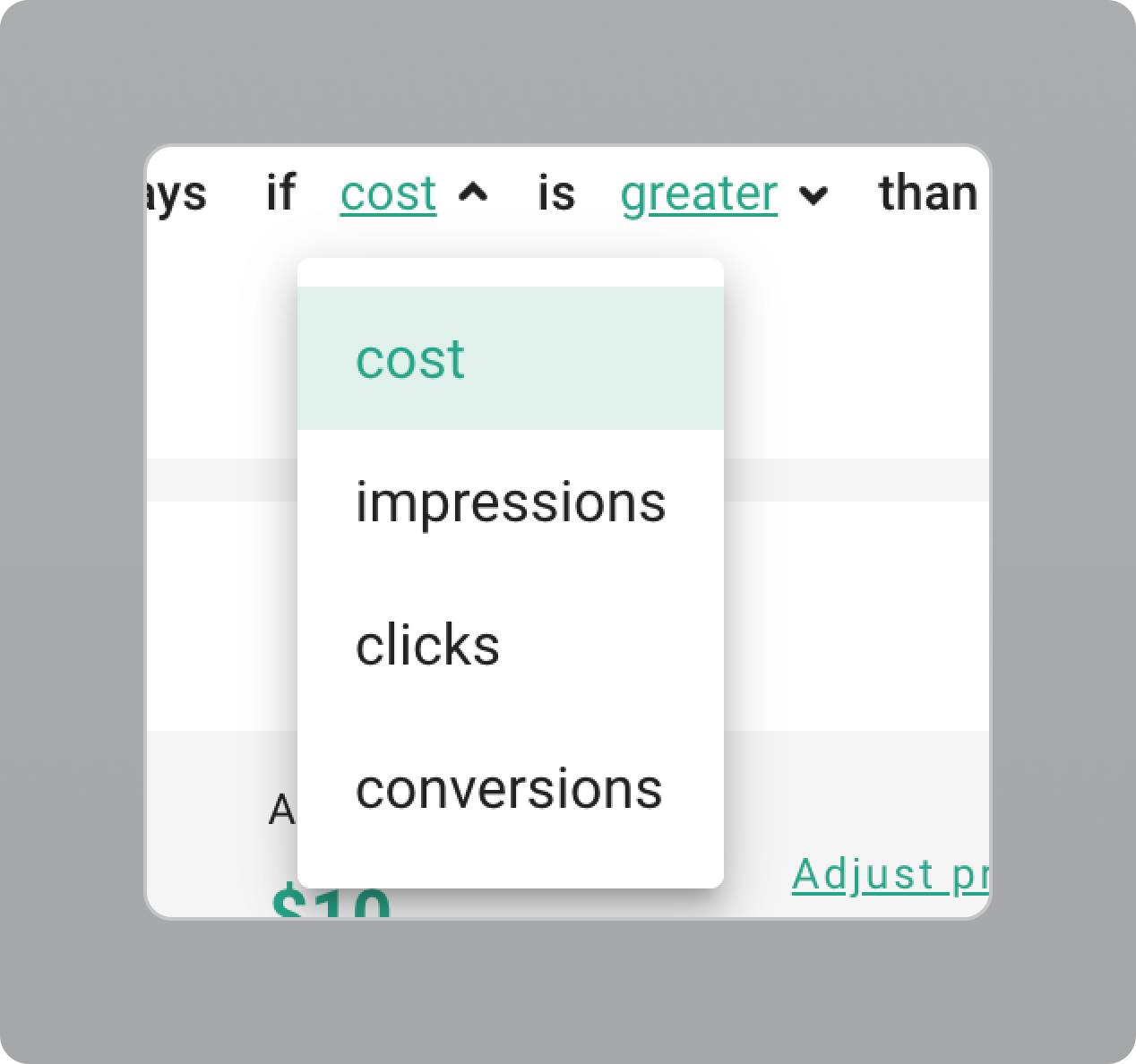 Rules - cost