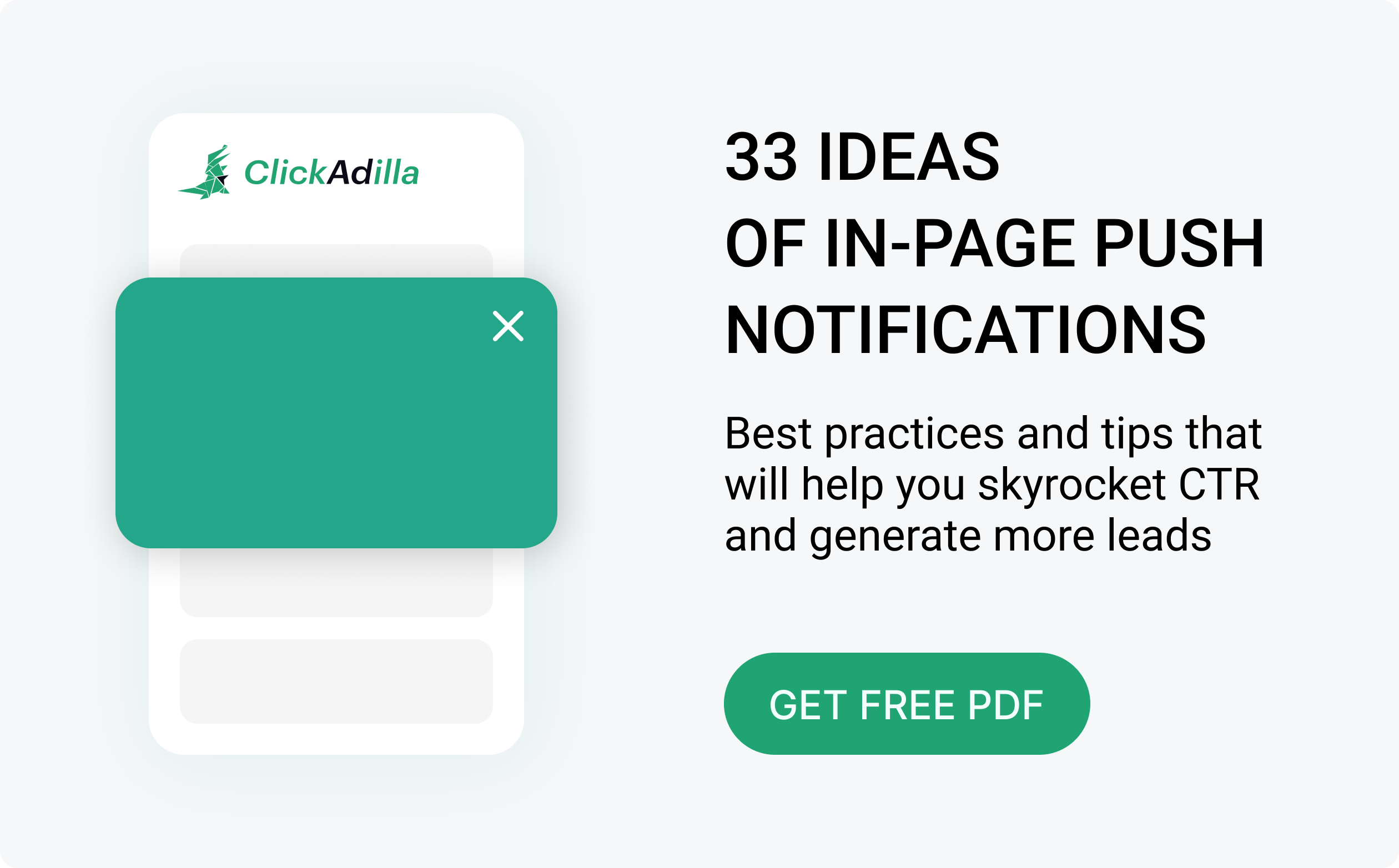 Get free PDF with 33 ideas of In-Page Push notifications