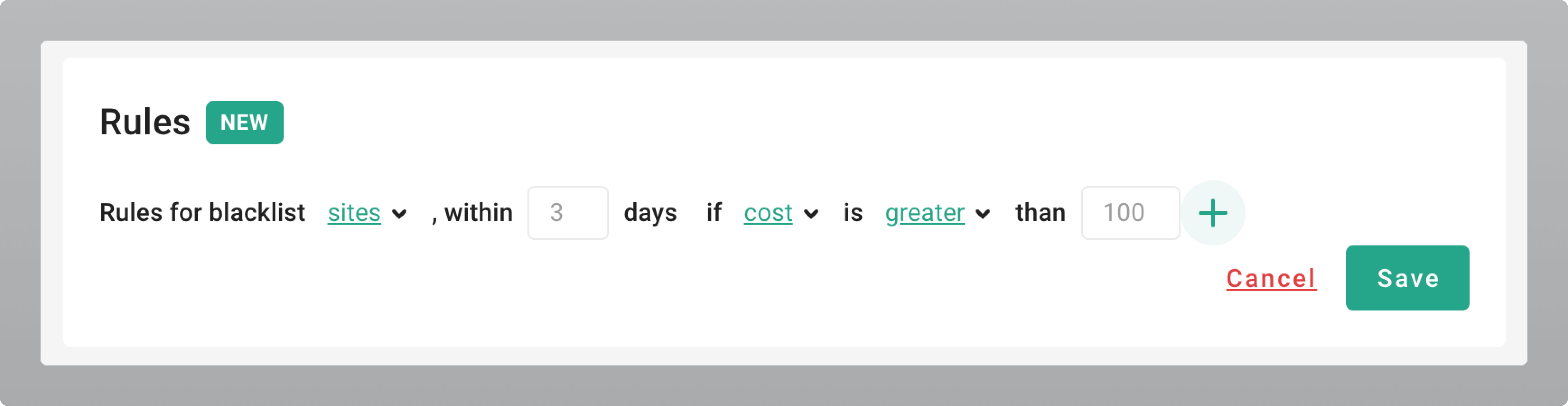 Rules example