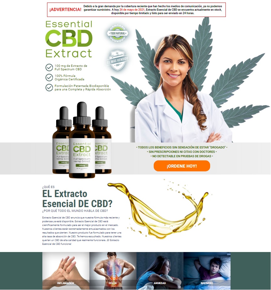 CBD affiliate offer landing page