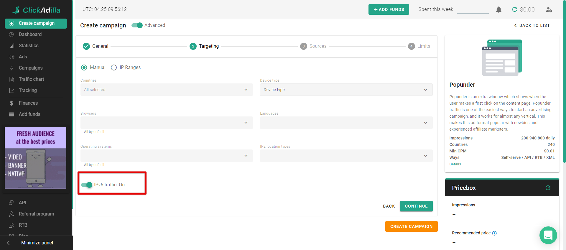 How to get IPv6 traffic