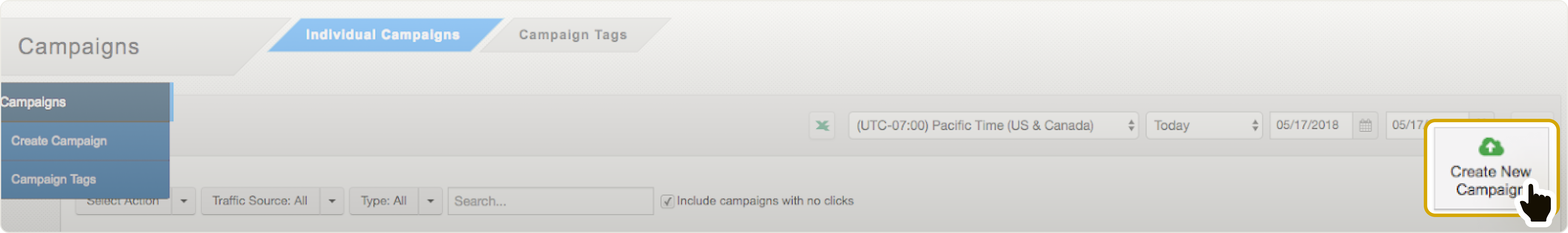 Creating new campaign