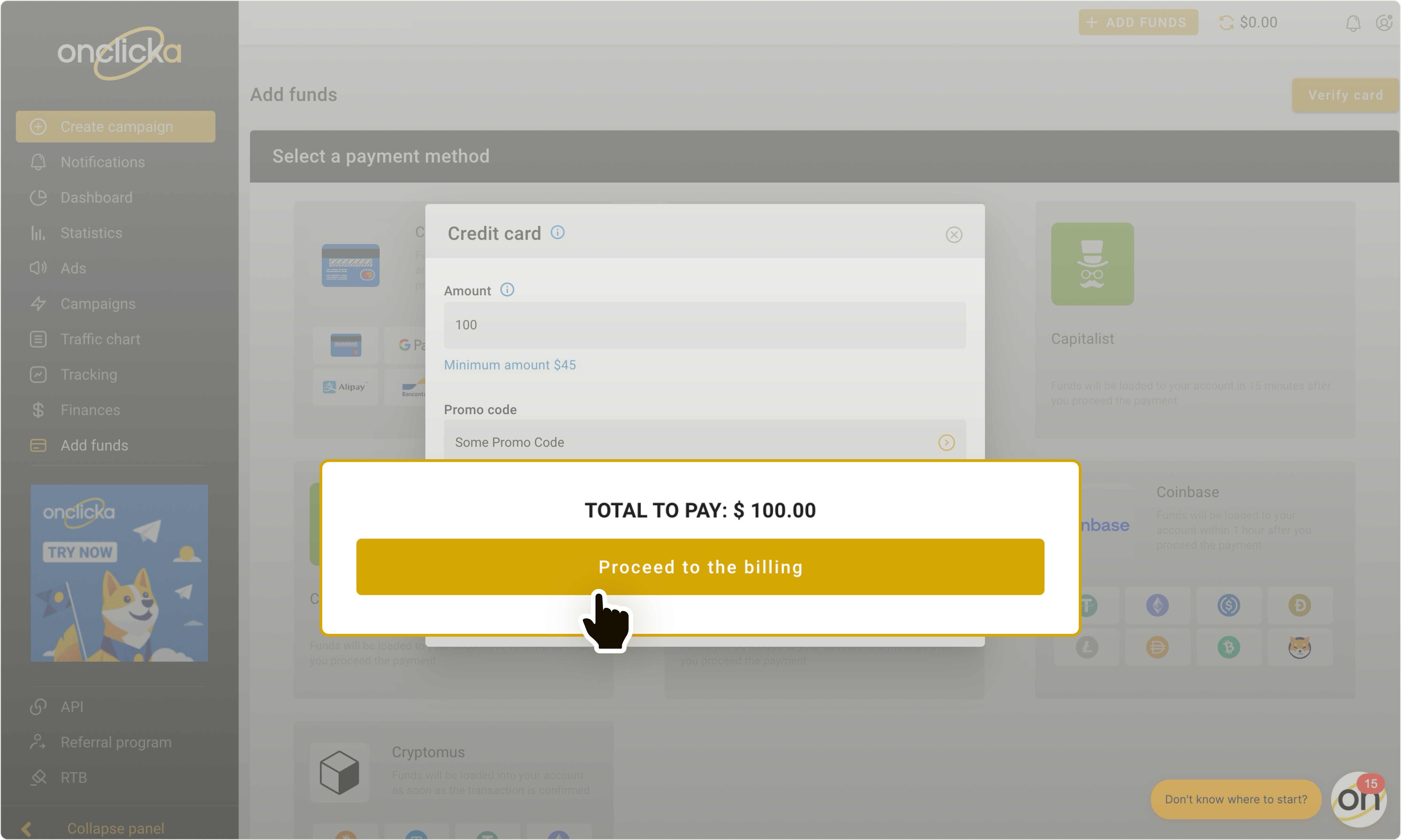 Amount field