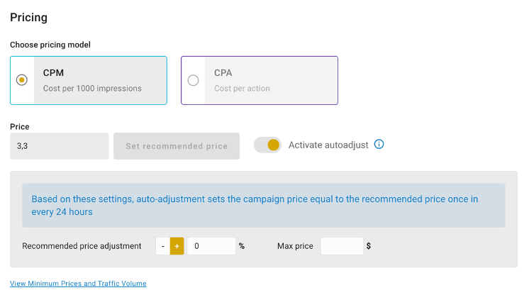 pricing