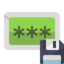 password, save