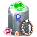 trash full, jewelry