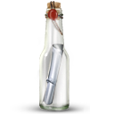 message bottle, by, artdesigner.lv