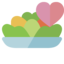 salad, heart
