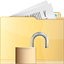 folder, unlock