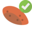 sweet, potato, checkmark
