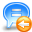 text bubble back