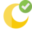 moon, checkmark