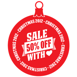 Sale 50 Off With Love Icon Download Free Icon Christmas Gifts Sale Icons On Artage Io