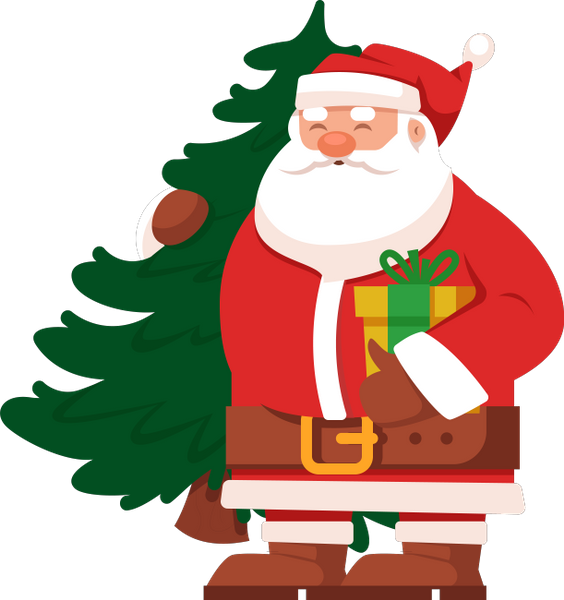 санта клаус, дед мороз, новый год - download free render New Year on ...