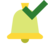 ic, school, bell, checkmark