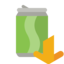 soda, can, down